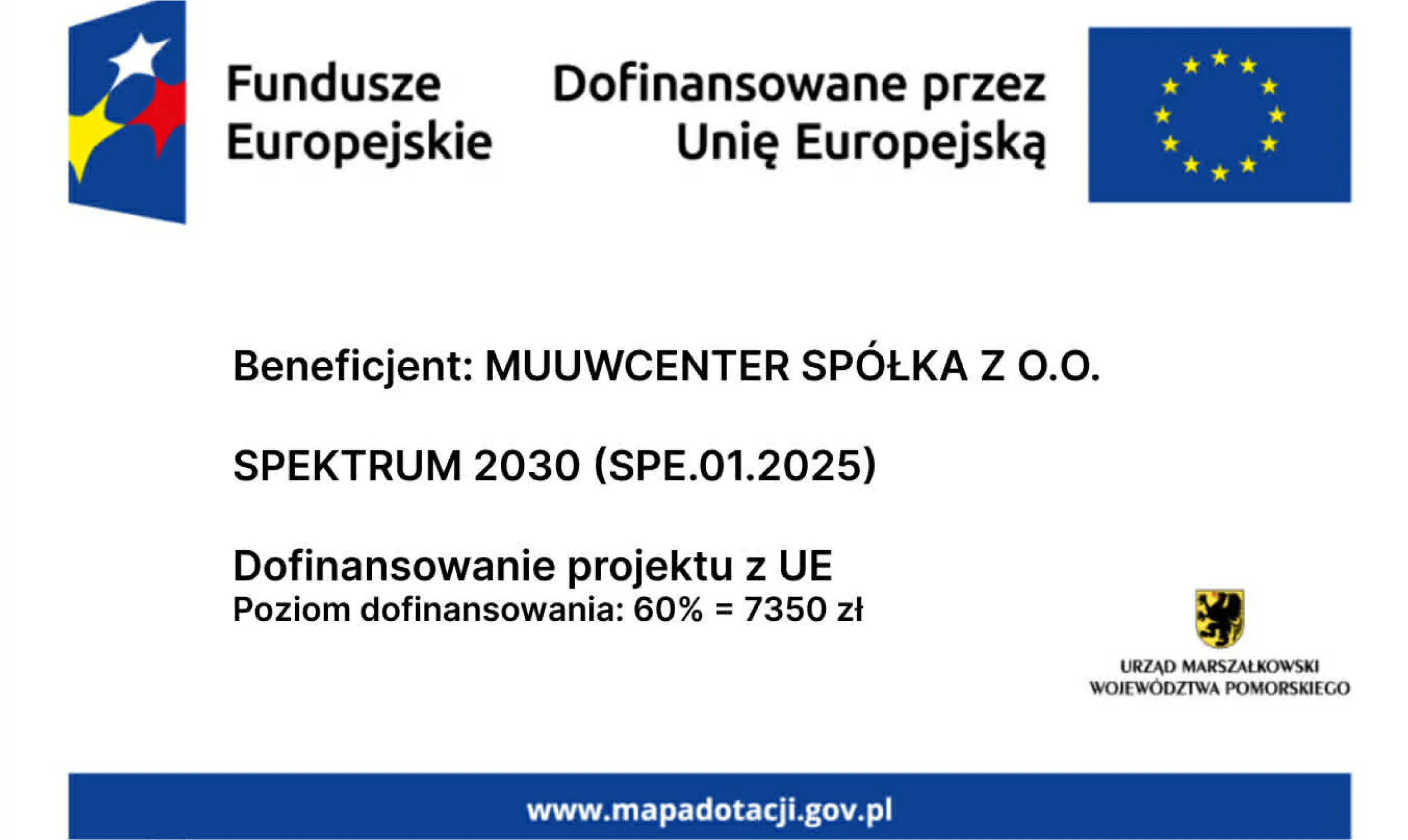 Fundusze Europejskie – projekt dofinansowany przez Unię Europejską w ramach programu SPEKTRUM 2030
